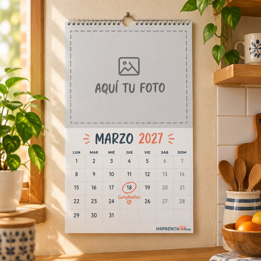 Calendario A4 con fotos