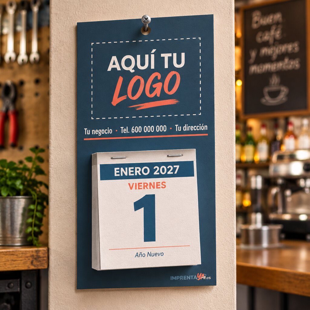 Calendario faldilla con taco