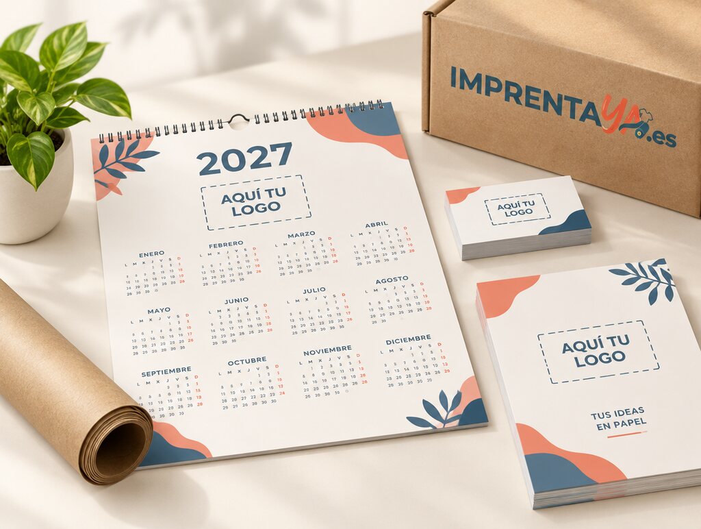 Calendario, tarjetas de visita y folletos personalizados de ImprentaYa